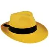 H.M. Smallwares Adult Yellow Fedora Costume Hat 1 H.M. Smallwares Adult Yellow Fedora Costume Hat -Fun Costumes Store yellow fedora hat
